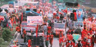 भोले की गूँज से झूम उठा फरीदाबाद शहर