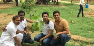 मारवाड़ी युवा मंच फरीदाबाद ने पौधारोपण एवम सरकारी स्कूल में पंखे लगवाए