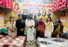 मानवता को मिला सम्मान,लावारिस शवों को अंतिम विदाई देने वाली क्रांतिकारी शालू सैनी का मातृशक्ति समारोह में भावुक सम्मान