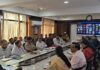जिलाधिकारी अंशुल सिंह की अध्यक्षता में आज नवीन कलक्ट्रेट सभागार में उत्तराखण्ड अधीनस्थ सेवा चयन आयोग द्वारा दिनांक 14 जून 2026 को आयोजित होने वाली विभिन्न विभागों के स्नातक स्तरीय पदों की लिखित प्रतियोगी परीक्षा के सफल, निष्पक्ष एवं शांतिपूर्ण संचालन हेतु बैठक आयोजित की गई