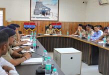 पुलिस अधीक्षक रुद्रप्रयाग की अध्यक्षता में आयोजित हुई मासिक अपराध समीक्षा गोष्ठी