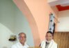 चिपको आंदोलन के प्रणेता, पद्म भूषण एवं प्रख्यात गांधीवादी पर्यावरणविद् चंडी प्रसाद भट्ट से एसपी चमोली की आत्मीय शिष्टाचार भेंट, पर्यावरण संरक्षण, आपदा प्रबंधन एवं जनसहभागिता को लेकर हुई सार्थक चर्चा