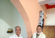 चिपको आंदोलन के प्रणेता, पद्म भूषण एवं प्रख्यात गांधीवादी पर्यावरणविद् चंडी प्रसाद भट्ट से एसपी चमोली की आत्मीय शिष्टाचार भेंट, पर्यावरण संरक्षण, आपदा प्रबंधन एवं जनसहभागिता को लेकर हुई सार्थक चर्चा