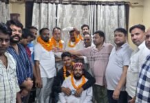 कांग्रेसियों ने किया नवनियुक्त प्रदेश महामंत्रियों एवं प्रदेश सचिवों का स्वागत