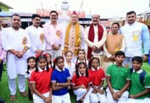 कुंजापुरी मेले की स्वर्ण जयंती का आगाज, धामी ने किया ध्वजारोहण