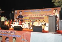 मुख्यमंत्री धामी ने रावण दहन कर दिया बुराई पर अच्छाई की जीत का संदेश