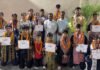 मुख्यमंत्री चैंपियनशिप ट्रॉफी खेल महाकुंभ-26 में स्वर्ण,कांस्य व रजत जीत करने वाले युवा खिलाड़ियों का पूर्व मेयर गौरव गोयल ने किया सम्मान